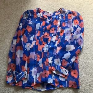 Diane Von Furstenberg silk floral blouse